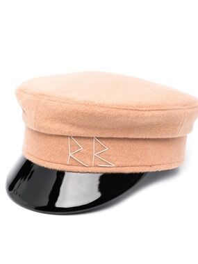 Ruslan Baginskiy Tan and Black Baker Boy Cap